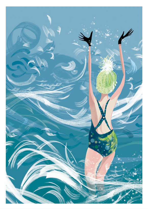 SWIM WILD & FREE ('In The Surf') CARD/S