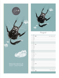 'PAW BEHAVIOUR' SLIM WALL CALENDAR 2027' ARTIST SIGNED COPY