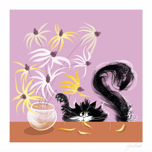ART PRINT – Cat Snip / Paw Behaviour