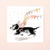 DACHSHUND DOG | HAPPY BIRTHDAY BUNTING CARD