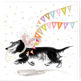 DACHSHUND DOG | HAPPY BIRTHDAY BUNTING CARD