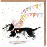 DACHSHUND DOG | HAPPY BIRTHDAY BUNTING CARD