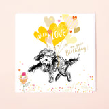 LABRADOODLE DOG | HAPPY BIRTHDAY CARD