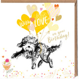 LABRADOODLE DOG | HAPPY BIRTHDAY CARD