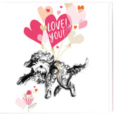 LABRADOODLE DOG | LOVEU CARD