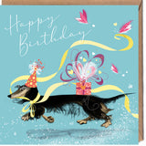 DASHING DACHSHUND | HAPPY BIRTHDAY CARD