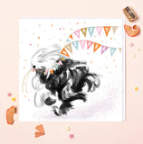 OLD ENGLISH SHEEP DOG | HAPPY BIRTHDAY BUNTING CARD