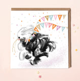 OLD ENGLISH SHEEP DOG | HAPPY BIRTHDAY BUNTING CARD