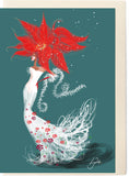 MISS POINSETTIA | FLOWERS OF THE CATWALK CARD