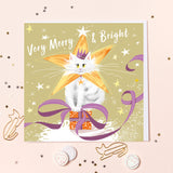 LOVE CATS / CHRISTMAS CARD – 'Merry & Bright'