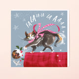 PAW BEHAVIOUR / CHRISTMAS CARD – 'Puddy Cat Roll'