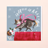 PAW BEHAVIOUR / CHRISTMAS CARD – 'Puddy Cat Roll'