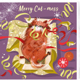 PAW BEHAVIOUR / CHRISTMAS CARD – 'Merry Cat-mess'