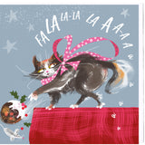 PAW BEHAVIOUR / CHRISTMAS CARD – 'Puddy Cat Roll'