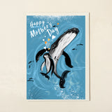 HAPPY MOTHER'S DAY HUMPBACK WHALE CARD