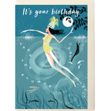 SWIM WILD & FREE ('NIGHT SWIM') CARD – Happy Birthday