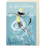 SWIM WILD & FREE ('EBB n FLOW') CARD – Happy Birthday
