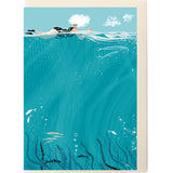 SWIM WILD & FREE ('Ocean Top') CARD