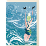 SWIM WILD & FREE ('In The Surf') CARD