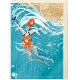 SWIM WILD & FREE ('Amber Shore') CARD