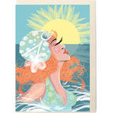 SWIM WILD & FREE ('SHE RISES') CARD