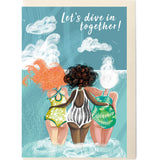 SWIM WILD & FREE ('SEA SISTERS' TOGETHER) FRIENDSHIP CARD
