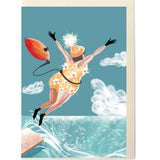 SWIM WILD & FREE ('That Crazy Shelley') CARD