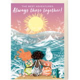 SWIM WILD & FREE ('Best Adventures Always Those Shared') FRIENDSHIP CARD