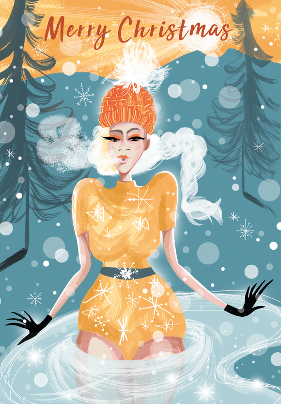 SWIM WILD & FREE ('ICE BREAK') CARD – MERRY CHRISTMAS