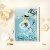 SWIM WILD & FREE ('Ebb & Flow') CARD