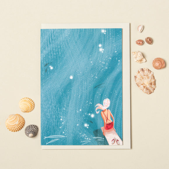 SWIM WILD & FREE ('Ocean Vista') CARD