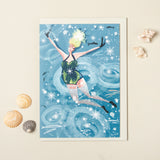 SWIM WILD & FREE ('Icing On The Lake') CARD