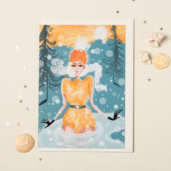 SWIM WILD & FREE ('Ice Break') CARD