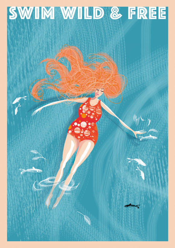 ART PRINT – 'Ocean Flow' (A5, A4 & A3)