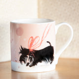 FINE BONE CHINA MUG – 'Dashing Dogs – SCOTTIE'  –  In partnership with McLaggan+Co