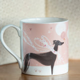 FINE BONE CHINA MUG – 'Dashing Dogs – WHIPPET'  –  In partnership with McLaggan+Co