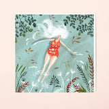 SWIM WILD & FREE ('AFLOAT') SQUARE CARD