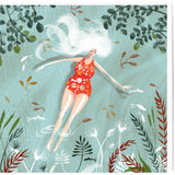 SWIM WILD & FREE ('AFLOAT') SQUARE CARD
