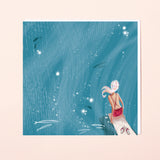 SWIM WILD & FREE ('OCEAN VISITA') SQUARE CARD