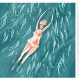 SWIM WILD & FREE ('SHOAL') SQUARE CARD
