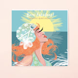 SWIM WILD & FREE ('Born Fabulous') SQUARE CARD