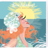 SWIM WILD & FREE ('Born Fabulous') SQUARE CARD