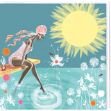 SWIM WILD & FREE ('Toe Dipping') CARD