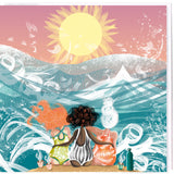 SWIM WILD & FREE ('Wild Sea Cuppa Tea') CARD
