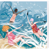SWIM WILD & FREE ('Tumble Tide') CARD
