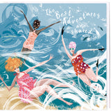 SWIM WILD & FREE ('Tumble Tide') BIRTHDAY CARD