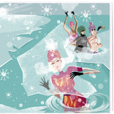 SWIM WILD & FREE ('ICE ICE BABY') SQUARE CHRISTMAS CARD