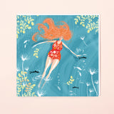 SWIM WILD & FREE ('Autumn Ocean Flow') CARD