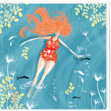 SWIM WILD & FREE ('Autumn Ocean Flow') CARD