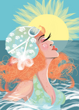 SWIM WILD & FREE ('Ocean Flow') CARD
